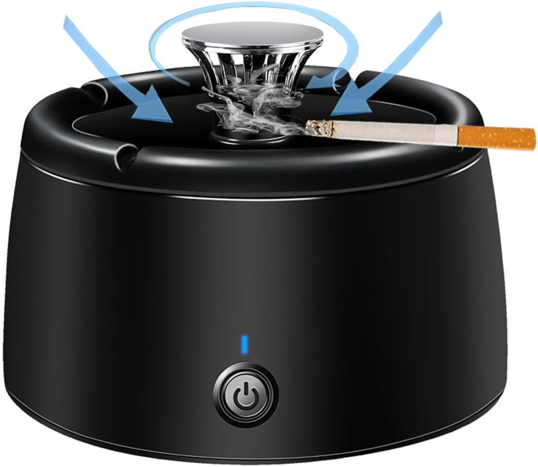 Smokeless Ashtray 2 in 1 Air Purifier Ashtray Smoke Removing Ash Tray Portable Smokeless Ashtrays USB Rechargeable Electric Ashtrays for Home Office