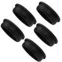 5Pcs Silicone Rubber Plug for 2 Inch Round Holes, Black Waterproof Flexible Rubber Stopper Seal Button Plugs Tube Pipe End Caps Sink Overflow Bathtub Jet Covers