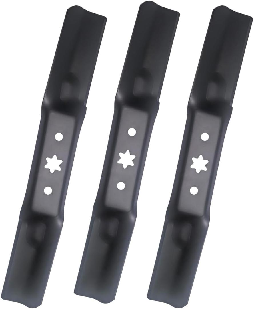 3PCS 742-05052A 942-05052A Blades for 50 Inch Deck Lawn Mower 2-in-1 Blades Compatible with Cub Cadet Troy Bilt MTD Lawn Tractors and RZT Mower S50 XT1 GT50 LT50 XT2 with 50'' Deck