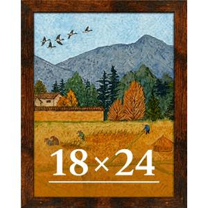 18x24 Picture Frame for Wall Display, 18x24 Brown Picture Frame with Shatter Resistant Plexiglass, Stable and Sturdy 18 x 24 Poster Frame for Wall Display, Handpicked Gift Collection, 1 Pack