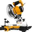 JCB Tools - 20V Cordless Brushless Miter Chop Saw Power Tool - Laser Light - For Straight Crosscuts, Bevel, Angled Cuts, Floor Boards and Laminate, Wood And Woodworking