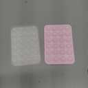 Anteel 2 Pack Silicone Suction Phone Case Mount, Non Slip Sticky Phone Grip for Cellphone, Silicon Adhesive Suction Cup Phone Mount, Strong Grip Holder for Selfies & Videos (LightPink&Translucent)