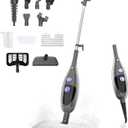 12 in 1 Steam Mop,Detachable Handheld Steam Cleaner for Hardwood Floors, Tile, Carpet, Clothes, Windows & Furniture, Lightweight Floor Steamer with 15S Fast Heat-Up & Adjustable Steam, Grey