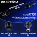 2PCS Rear Left & Right CV Axle Shaft Assembly, Premium CV Joint