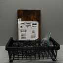 Gsiekare Fruit Vegetable Basket for Kitchen, 5 Tier Stackable Fruit Vegetable Storage Baskets with Wheels, Metal Wire Storage Basket Organizer Baskets for Kitchen, Pantry, Bathroom, Black 