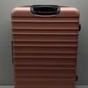 Amazon Basics 30" Hardside Large Checked Luggage, Hardshell Suitcase With Wheels, Expandable For Up to 15% More Space, With Scratch-Resistant Surface, Four Multi-directional Wheels, Rose Gold