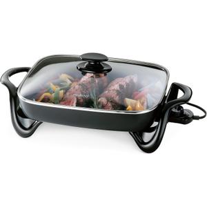 Presto 06852 16-Inch Electric Skillet with Glass Cover
Cookware, Covered Skillets, Electric Skillets