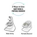 Graco DuetConnect LX 2-in-1 Baby Swing and Bouncer, Redmond
