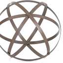 Set of 3 Metal Garden Spheres, Metal Folding Orb Garden Ball for Patio Yard Decor, Dia 12", 9", 7"
