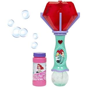 Little Kids Disney Little Mermaid Lights and Sound Musical Bubble Wand, Bubble Solution Included, Multi