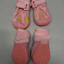 Hcpet Dog Shoes, Dog Boots for Small Dogs, Breathable Medium Dog Booties Paw Protector for Summer Hot Pavement, Winter Snowy Day, Outdoor Walking, Indoor Hardfloors Anti Slip Sole Pink Size 2 (Width 1.77 inch) for 26-33 lbs)