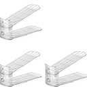 Uni HIMO Shoe Stacker Shoe Rack Organizer for Closet Space Saver Storage Shoe Holder Organization,Transparent(5 * 11inch (Transparent, 3Pack)