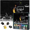 Kobe Bryant Puzzles for Adults 1000 Pieces, Difficult Challenging Family Puzzle Mamba Mentality, 27.5x19.7 Inch Jigsaw Puzzles Basketball Player, Puzzle Game for Men Women Home Decor Gift