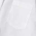 Women's Button Down Shirts Pleated Wide Sleeves Blouse Cuff Buttons Casual & Work Top (White), Small