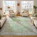Istana 8x10 Area Rug - Green 8x10 Rugs for Living Room - Foldable 8x10 Rugs for Bedroom - Stain Resistant 8x10 Washable Rug - Eco-Friendly 8x10 Area Rugs - Easy to Clean Living Room Rug 8x10