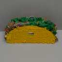Sratte Taco Piata Set Mexican Birthday Party Decorations Cinco De Mayo Fiesta Theme Taco Pinata with Plastic Stick and Blindfold for Mexican Themed Party Supplies Favors, 15 x 8 x 3 Inches