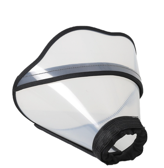 YITAQI MALL Transparent Pet Elizabethan Collar Breathable Adjustable Dog Sterilization Collar Elastic Anti-Biting Dogs Comfy Cones Wound