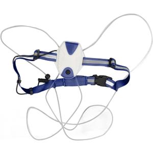 Alomejor Ultra Portable LED Reflective Running Vest with Headlight and 360 degree LEDs for Night Running Cycling (Dark Blue)