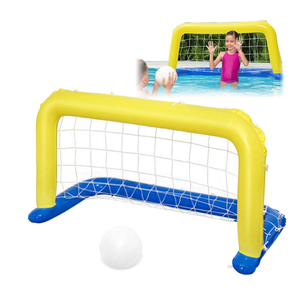 Inflatable Soccer With Goal Game Inflates To 39.5 in x 19.7 in x 22.01 in