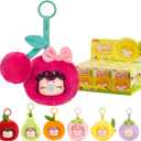 Rolife Nanci Blind Box Plush Doll Fruit Mood Series, 1PC Random Cute Design Plush Toy Bag Hanging Doll, Creative Collectible Toys for Birthday/Christmas Holiday