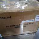 12-Pcs Interlocking Tile, 12" x 12" Indoor/Outdoor Self-Drainage Interlocking Floor Tiles, Non-Slip Heavy-Duty Polypropylene Splicing Flooring Tile for Garage Patio Pool Bathroom, Grey