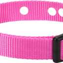 Dog Fence Replacement Collar for Shock Collar, E-Collar Replacement Strap, 1 inch Pink Large