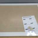 DOLLAR BOSS White Cork Board for Wall - 24 X 18 Inches, Rustic Wooden Frame Bulletin Board, Decorative Hanging Pin Board for Office & Home Decor