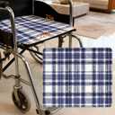 Waterproof Chair Pad, Washable & Reusable - Incontinence Seat Protector, Also as Bed Pad for Men and Women (Dark Blue, 22" x 21" | 4 Pack)