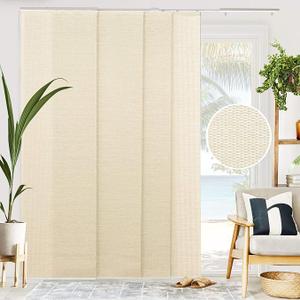 CHICOLOGY Vertical Blinds, Room Divider, Door Blinds,Blinds for Sliding Glass Doors, Temporary Wall, Closet Curtain, Room Door, Woven Beige (Natural Woven) W:46-86 x H:Up-to 96 inches CHICOLOGY Vertical Blinds, Room Divider, Door Blinds,Blinds for Sliding Glass Doors, Temporary Wall, Closet Curtain, Room Door, Woven Beige (Natural Woven) W:46-86 x H:Up-to 96 inches
