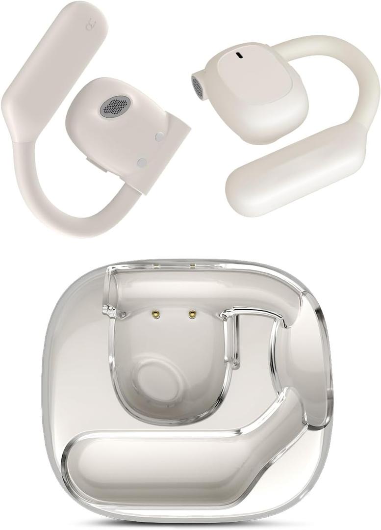 Open Ear Headphones,80H Playtime Air Conduction Earbuds w/Fast Charging, 16.2mm Hi-Fi Audio Drivers, Physical Buttons, ENC Mic, IPX5 Waterproof, Bluetooth 5.4, 2025 Upgrade for Workout, White Open Ear Headphones,80H Playtime Air Conduction Earbuds w/Fast Charging, 16.2mm Hi-Fi Audio Drivers, Physical Buttons, ENC Mic, IPX5 Waterproof, Bluetooth 5.4, 2025 Upgrade for Workout, White