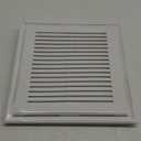 Baquler 1 Pc 12 x 12 in Bathroom Vent Cover with Springs Bathroom Ceiling Fan Grille Wall Mount Exhaust Fan Cover Bath Fan Cover Replacement for Square Ceiling, Ventilation Fan