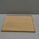 Muji Wooden Tray Square - M (13.8" x 10.2" x 0.9", Natural)