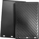 SafBbcue Upgrade Genesis ii 400 Griddle Grill Replacement Parts for Weber Genesis ii E410 S410 SE410 E435 S435 LX S-440 Reversible 66097 66089 Cast Iron Cooking Griddle