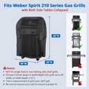SunPatio 2 Burner Grill Cover 30 Inch, Heavy Duty Waterproof Small BBQ Cover Compatible for Weber Spirit 210 Series, Charbroil, Kenmore Grills, Compared to Weber 7105 (Not Fit for Spirit II E-210)