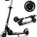 Scooter Toys for Kids Ages 6-12/3-5, Christmas Birthday Gifts for Girls Boys, Easy Folding Kids Scooter with 3 Levels Adjustable Handlebar