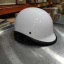 Helmets Half Cap Vintage Shell Open Face Motorcycle Helmet - DOT Approved (X-Large, White)