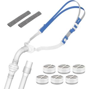 Replacement Connector for P10 Compatible with AirMini & Airfit w/Strap, Humi Dx Plus (6PCS) & Short Tube to Connect Any 22mm Hose, IBEET Replacement Supplies for P10