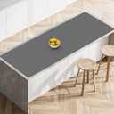 Silicone Mats for Kitchen Counter, 78.7''x 23.6'' (200cmx60cm) Largest Heat Resistant Counter Mat Kitchen Island Waterproof Thicken Non-slip Countertop Protector Mat, Dark Gray