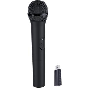 USB Wireless Microphones UHF Metal Handheld Dynamic Mic with USB Receiver for PC Computer, Laptop,Gaming, Singing Practice, Compatible with Xbox Series X/S, PS5, Switch OLED, NS Switch, Wii