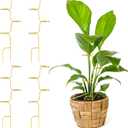 succulentlovers 4PCS Indoor Plant Support Stakes, 12.6 Inch Metal Monstera Plant Supports, Indoor Plant Trellis Plant Stem Holder Support for Indoors & Outdoor Garden Plants Stabilization and Supports