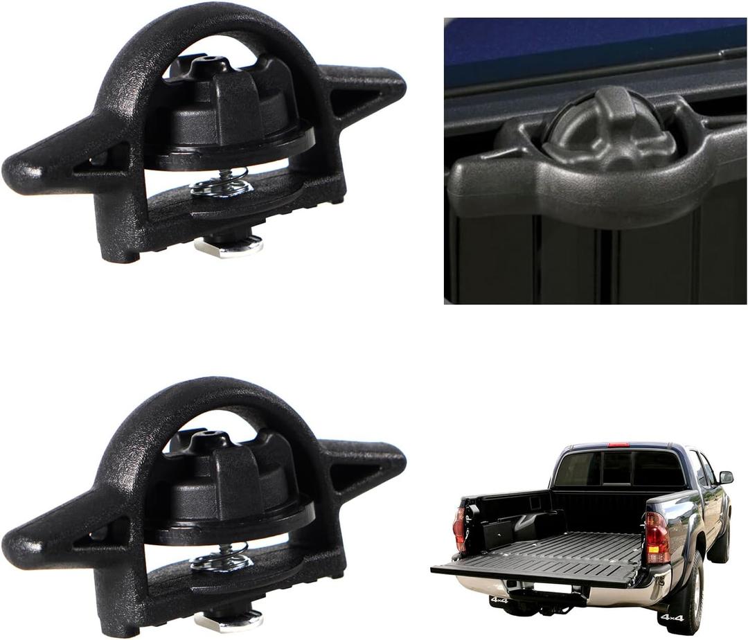 2 Pack Bed Cleat Compatible with Tacoma 2005-2021 Tundra 2007-2021,Jeep Gladiator 2020 2021, Ram 1500 2019-2021,Replace PT278-35112, PT278-0C010, Fits for Deck Rail System Truck