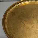 Brass Pooja Thali 12 Inch Traditional Handcrafted Puja Plate for Temple Worship Decorative Plate for Home Office Wedding Return Gift items