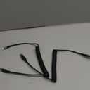 Coiled Lightning Cable, iPhone Charger Cable 3FT for Car, 2 Pack [Apple MFi Certified] 3 Feet Lightning Cord Compatible with iPhone14/13/12/11 Pro Max/XS MAX/XR/XS/X/8/7/Plus/6S iPad/iPod- Black