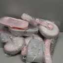 SEREED Colorful Lighting Toddler Tricycle for 2-5 Years Old Girls, Adjustable Seat&Handlebar Trike, Removable Basket, Birthday Gift Idea for Kids Ages 2+ (Pink)