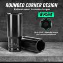 Professional Socket Set Wrench Kit, 11-Piece Metric 10-11-12-13-14-16-17-19-21-22-24mm, High-Torque C-V Steel Sockets for Automotive, Home Repair & DIY Projects