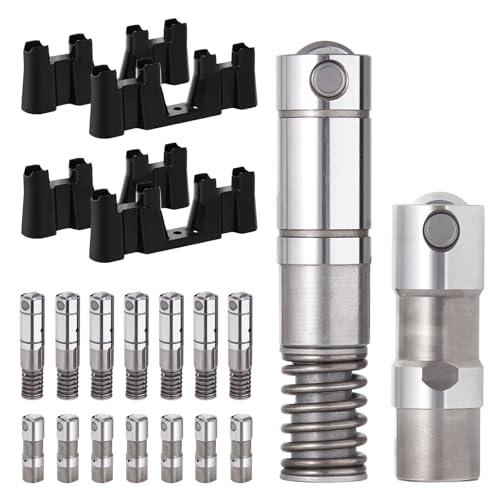 11Pcs Active Fuel Management Valve Hydraulic Roller Lifters and Guide Trays Compatible with GMC Cadillac Chevrolet Chevy Buick Pontiac 4.3L 5.3L 6.0L 6.2L Replace 12569256 12645725 12680871