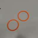 2PCS Patellar Tendon Support Strap for Knee Pain Relief, Knee Bands for Basketball, Running, Tennis, Soccer and Hiking, Silicone Patella Band for Women and Men, Includes Storage Bag (Orange)