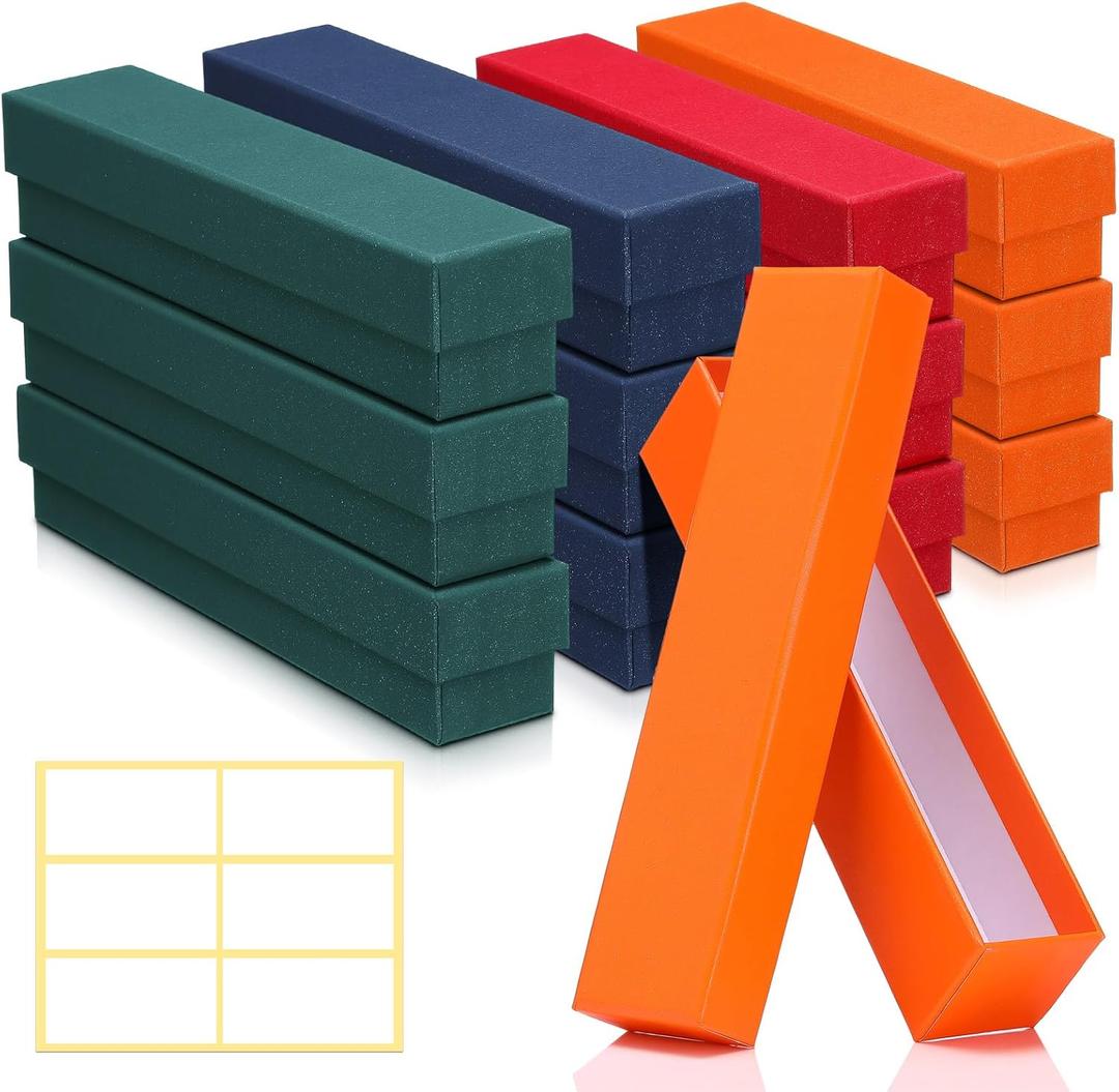 12 Pcs Coin Storage Box 2 x 2 Inch Flip Holders Collectors Coin Collecting Supplies Holders Protector Case for Cents Cardboard