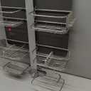 simplehuman Adjustable and Extendable Shower Caddy XL, Stainless Steel and Anodized Aluminum