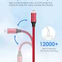 LENTION USB C to Lightning iPhone Cable MFi Certified Type C Fast Charging Cord 3.3ft, Nylon Braided Charger Cable Compatible iPhone 13/12/11/Mini/Pro/Max/X/XS/XR/8/SE,iPad Air/Pro/Mini (Red)